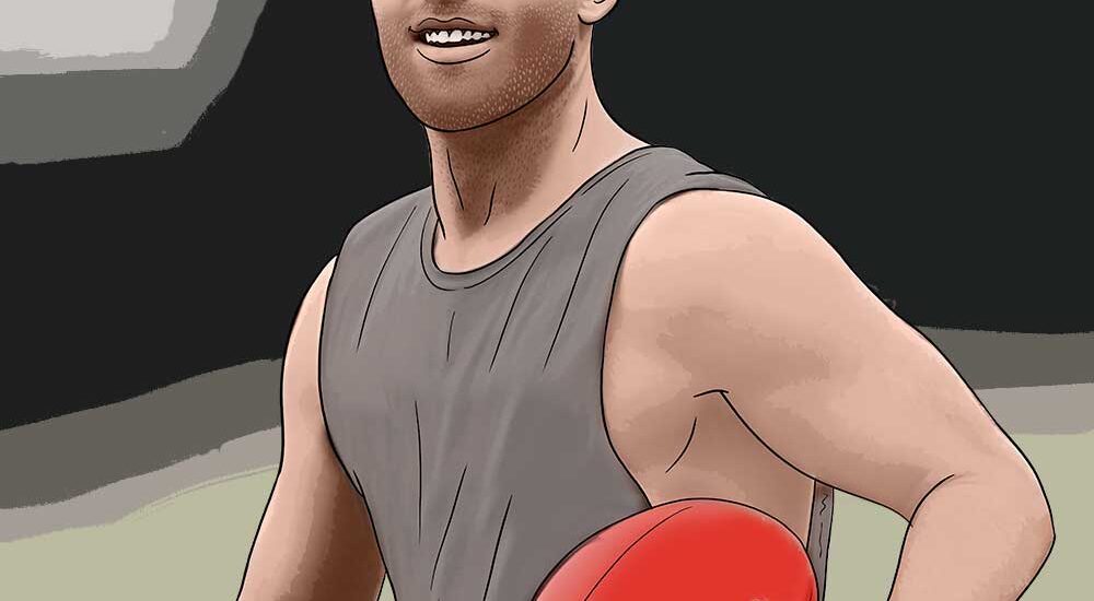 Illustration of Tom Mitchell Australian Rules Footballer