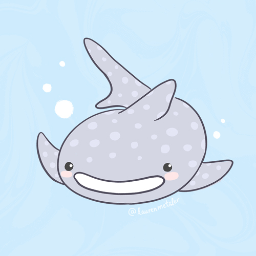 Whale Shark illustration by Lauren Metzler