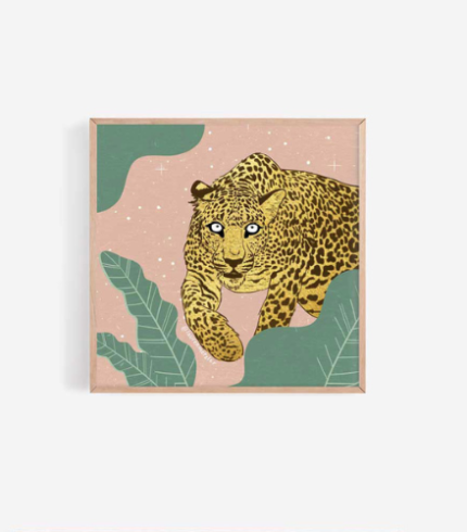 "Leopard" Fine Art Print by Lauren Metzler. Fine Art and Illustration Sydney, Australia