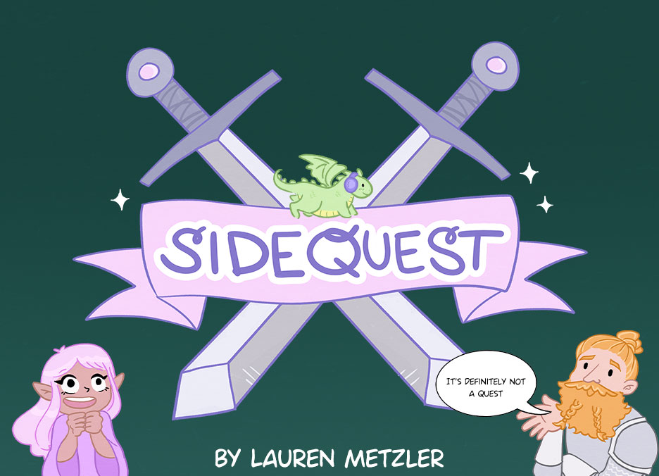 Side Quest webcomic cover by Lauren Metzler